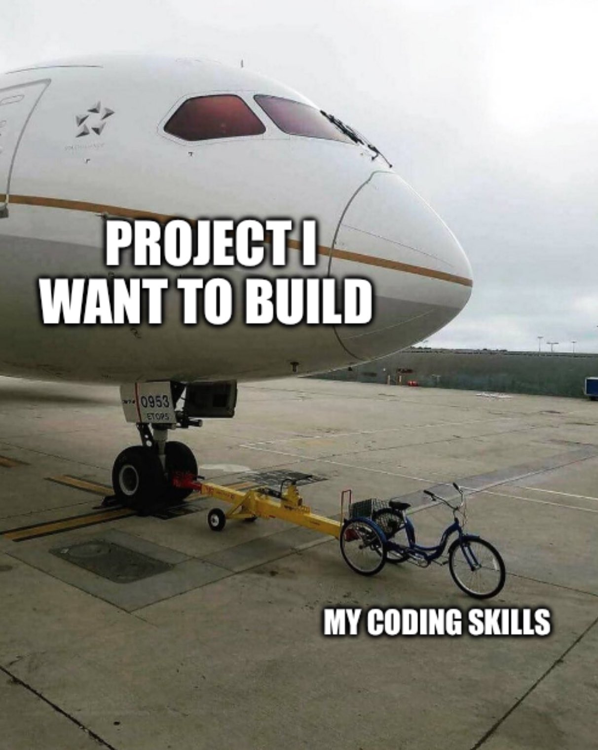 coding skill issues meme