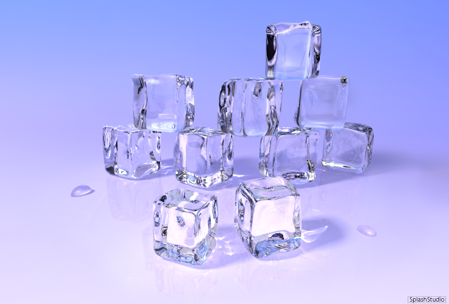 Caustics and ice in 3D